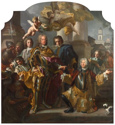 皇帝シャルル6世とアルタン伯爵グンダッカー 作： Francesco Solimena
