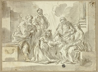 聖家族と聖人たち 作： Francesco Solimena