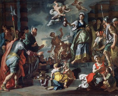 ホロフェルネスの首を持つジュディス 作： Francesco Solimena