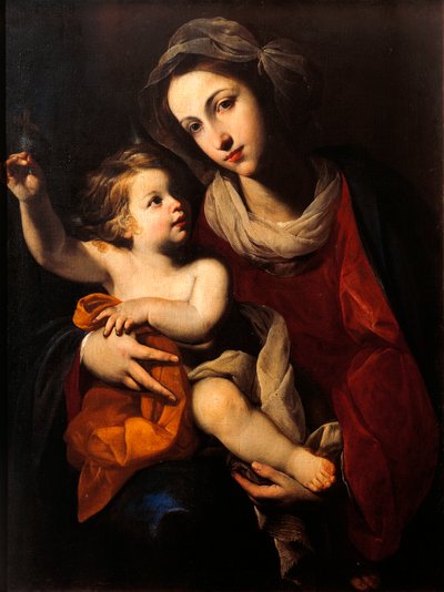 フランチェスコ・ソリメーナ作「聖母子像」（1657-1747年 作： Francesco Solimena