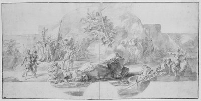 アメリカのコロンブスの着陸、1715年から1716年 作： Francesco Solimena