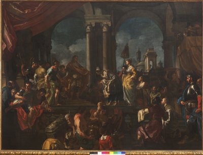シバの女王、1720-21 作： Francesco Solimena