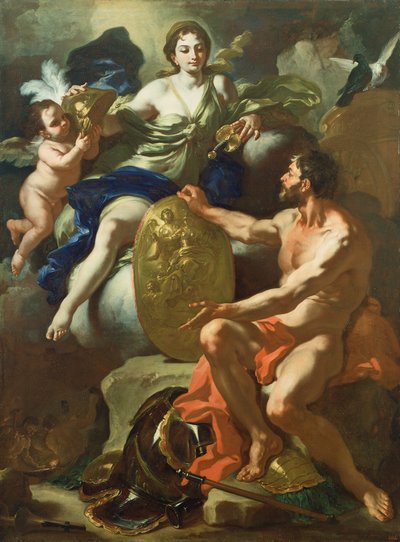ヴィーナス・アット・ザ・フォージ・オブ・ヴァルカン 作： Francesco Solimena