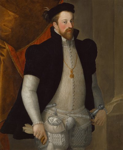 オーストリア大公フェルディナンド2世（1529-1595）の肖像 作： Francesco Terzio