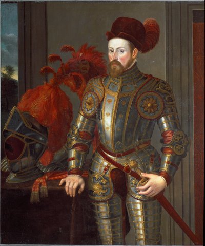 チロルのフェルディナント（オーストリア大公フェルディナント2世）の肖像》1546年以降（絵画 作： Francesco Terzio