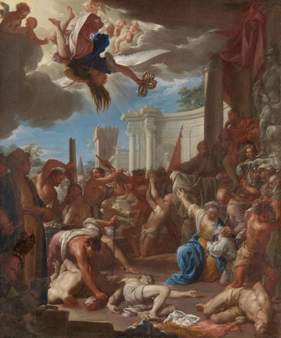 聖フェリシティの七人の息子の殉教 作： Francesco Trevisani