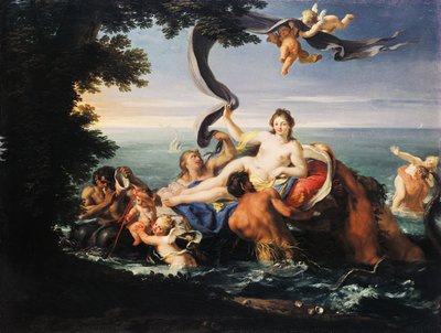 ガラテアの勝利、フランチェスコ・トレヴィサーニ（1656-1746）作、キャンバスに油彩。 作： Francesco Trevisani