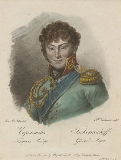 アレクサンドル・イヴァノヴィッチ・チェルニーショフ伯爵の肖像1786-1857、1813 作： Francesco Vendramini
