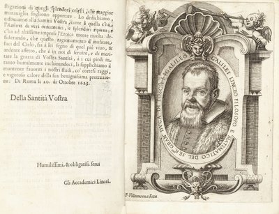 ガリレオ・ガリレイの肖像、1623 作： Francesco Villamena