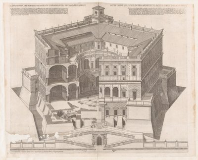 ローマの素晴らしさの鏡: ファルネーゼ宮殿、16 世紀., 16 世紀. 作： Francesco Villamena