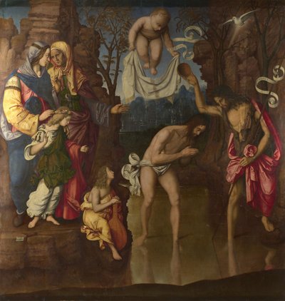 キリストの洗礼、1514年 作： Francesco Zaganelli
