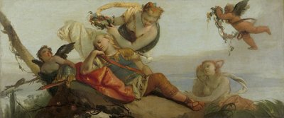 花を戴いた眠れるリナルド by Armida (旧称 Sleeping Mars) 作： Francesco Zugno