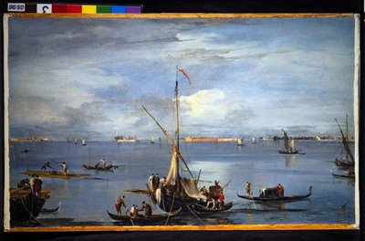 ベネチアン・ラグーンの眺め 作： Francesco and/or Gian Antonio (1699 1761) Guardi