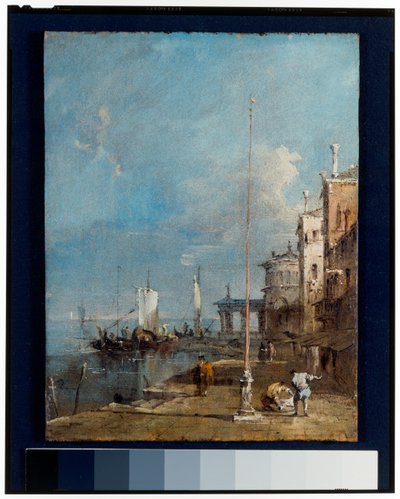凱旋門と都市背景のカプリッチオ 作： Francesco and/or Gian Antonio (1699 1761) Guardi