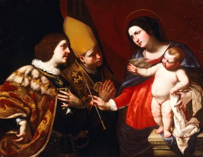 ギーズ公に命令の杖を渡す貴婦人（油彩・キャンバス 作： Francesco de (c.1600 54) Rosa