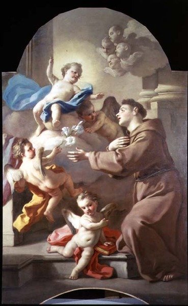 パドヴァの聖アンソニー（1対、パネル 作： Francesco de Mura