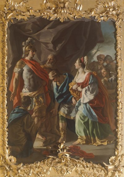 フランチェスコ・デ・ムーラ（1696-1782）によるアレクサンダーの物語 作： Francesco de Mura