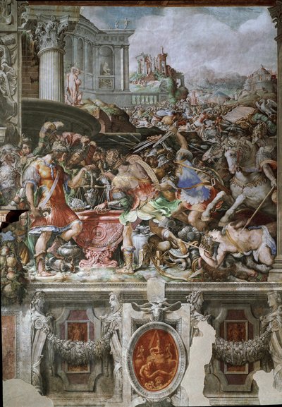 フーリウス・カミルスの生涯（フレスコ画 作： Francesco de Rossi Salviati