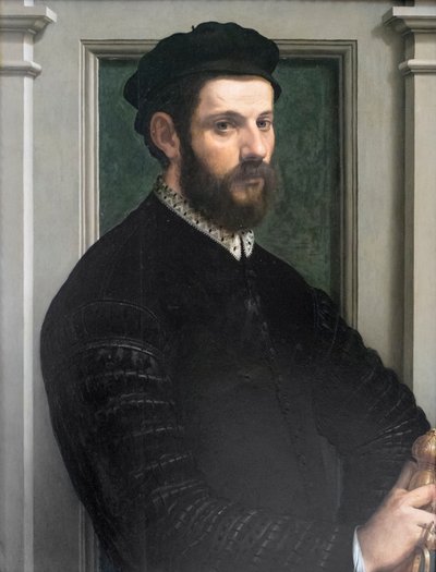 紳士の肖像 作： Francesco de Rossi Salviati Cecchino