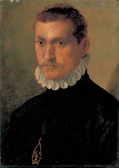 騎士の肖像 作： Francesco de Rossi Salviati Cecchino