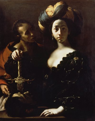 ホロフェルネスの首を持つジュディス 作： Francesco del Cairo