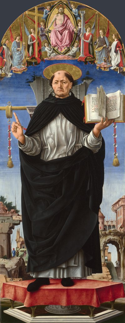 Saint Vincent Ferrer、c。 1473-1475。 作： Francesco del Cossa