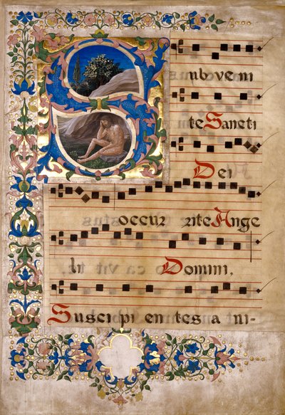 合唱教本からの切り抜き 作： Francesco di Antonio del Chierico