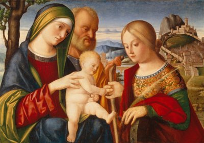 聖カタリナの神秘的な結婚 作： Francesco di Bernardo de Vecchi Santacroce