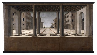 ドイツ語：Idealstadt Architectural Veduta 作： フランチェスコ・ディ・ジョルジオ