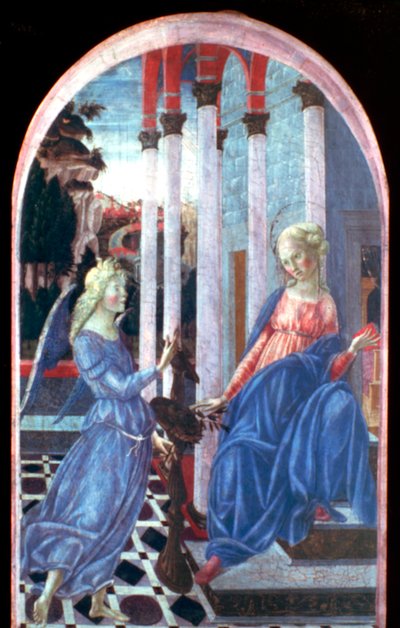受胎告知、c1470-1472 作： Francesco di Giorgio Martini