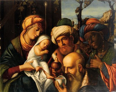 賢者の礼拝 作： Francesco di Simone da Santacroce