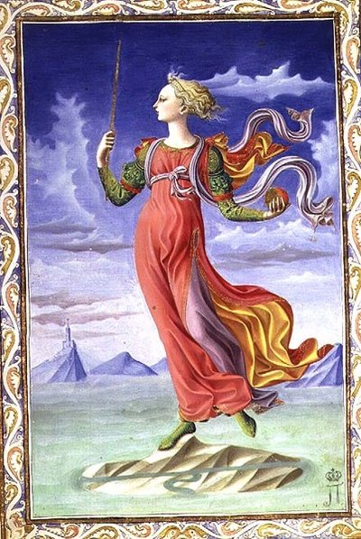 ローマのアレゴリー（「De Secundo Bello Punico Poema」より 作： Francesco di Stefano Pesellino