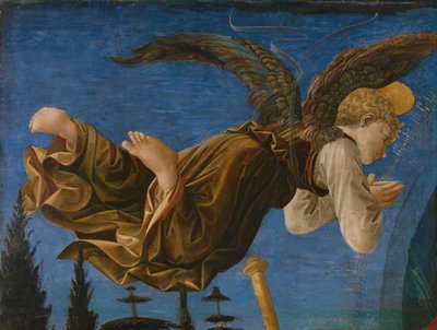 ピストイアサンタトリニタ祭壇画の天使のパネル、1455-1460 作： Francesco di Stefano Pesellino