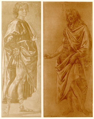 ヤシの木と立っている若い聖人に関する研究 作： Francesco di Stefano Pesellino