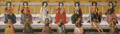 七つの美徳c。 1450 作： Francesco di Stefano Pesellino