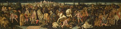 ダビデとゴリアテの物語c。 1450 作： Francesco di Stefano Pesellino