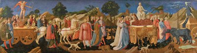 愛、純潔、そして死の勝利c。 1450 作： Francesco di Stefano Pesellino