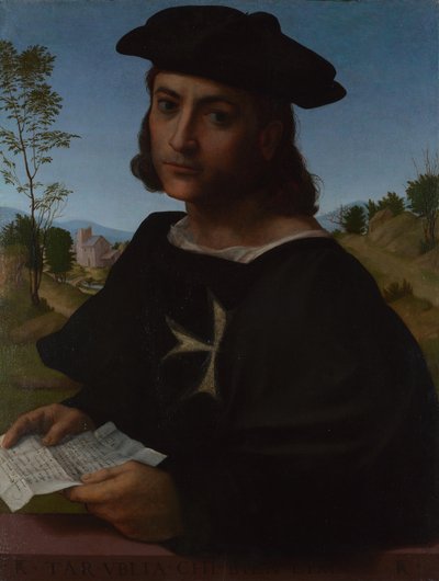 ロードスの騎士の肖像、1514年 作： Francesco di Cristofano Franciabigio