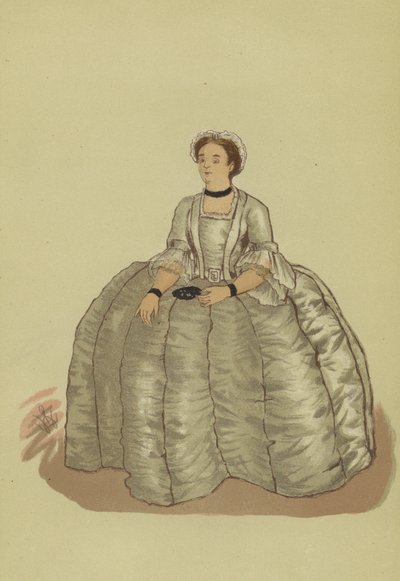 ジョージ2世時代の女性の衣装 作： Francis (after) Hayman