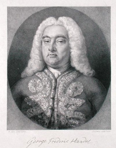 ジョージ・フレデリック・ヘンデル（1685-1759）フレデリック・クリスチャン・ルイス1世（1779-1856）1828年（彫金） 作： Francis (after) Kyte