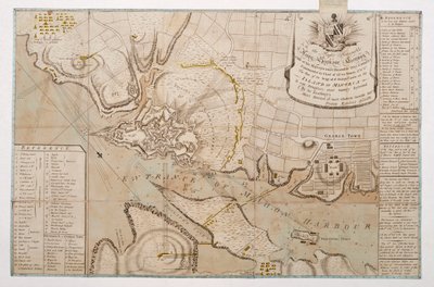 ミノルカ島のセント・フィリップス城砦の見取り図 作： Francis Aegidius Assiotti