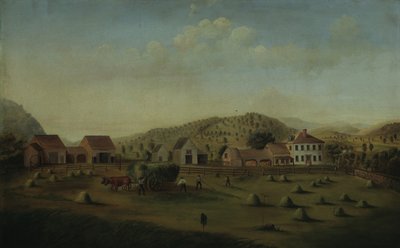 リーテファーム、ウェストクレアモント、ニューハンプシャー、ca。 1822年。 作： Francis Alexander