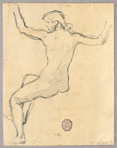 「夜」の下絵 作： Francis Augustus Lathrop