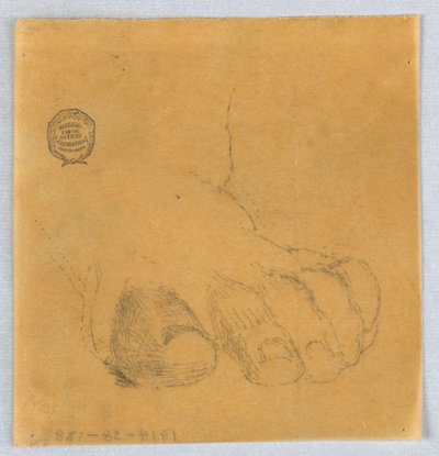 つま先のスケッチ 作： Francis Augustus Lathrop