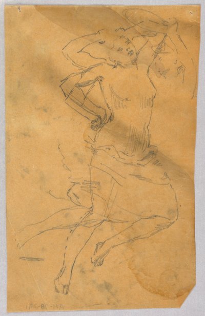 女性像のスケッチ 作： Francis Augustus Lathrop