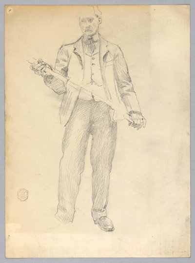 男のスケッチ 作： Francis Augustus Lathrop