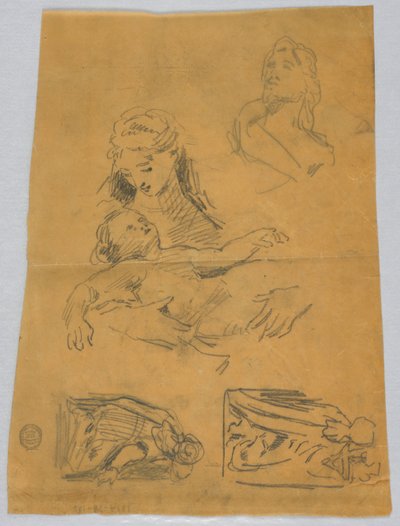 聖母と賢者のスケッチ 作： Francis Augustus Lathrop