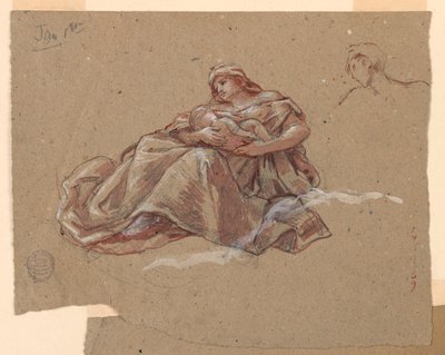 Study for "Charity" 聖バーソロミュー教会、ニューヨーク、NY 作： Francis Augustus Lathrop