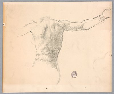 「ダイアナと星座の従者たち」のための習作 作： Francis Augustus Lathrop