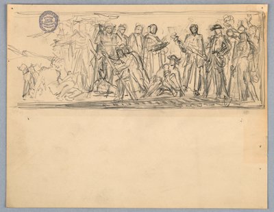 壁画やパネルの習作 作： Francis Augustus Lathrop
